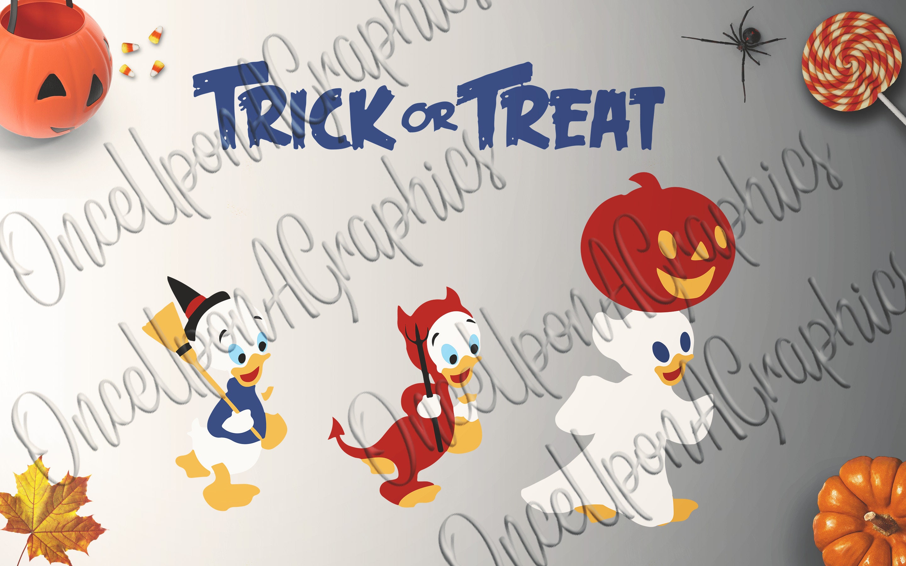 Disney Halloween Svg Trick Or Treat Svg Disney Donald Duck Etsy