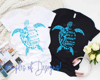 Personalized Sea Turtle Grandma SVG PNG: Custom Name Gift (Digital Download)