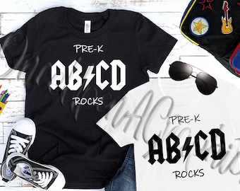 Pre-K Rocks T-Shirt SVG: Rock and Roll Kids Design (Digital Download)