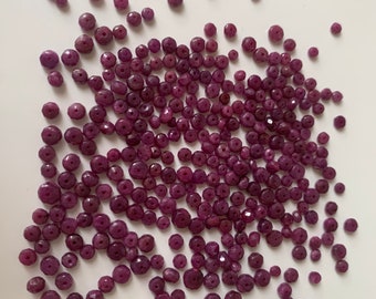 Ruby Gemstone Beads / Natural Ruby Beads / Jewelry Making / Red Ruby / Red Gemstone / July Birthstone / Natural Rubies / Beads / Crystals