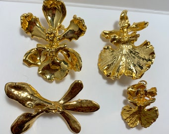 Vintage Gold Broaches for Women, Vintage Gold Broaches, Vintage Jewelry