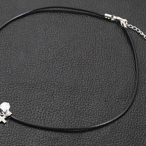 Simple Black Choker with Diamond or Diamond and Cross jewelry for women necklace for women pendant jewelry for girls teens 80s choker image 4