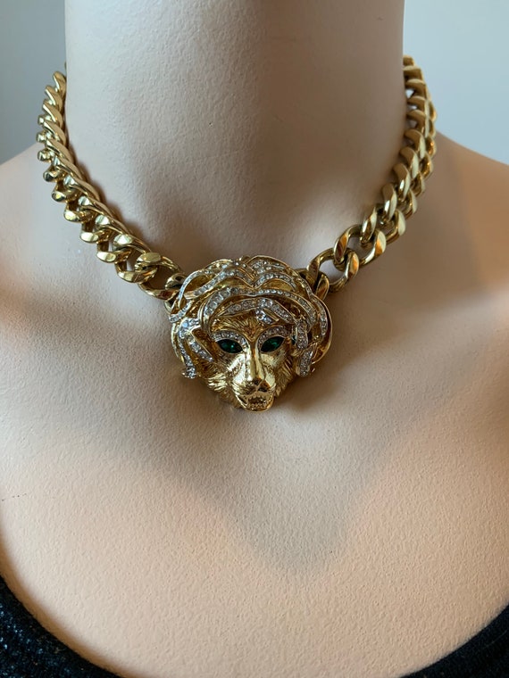ULTRA rare NINA RICCI Lion necklace, D'Orlan, Bouc