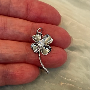 Sterling Silver Four Leaf Clover Pendant for Women, Lucky Clover, Good Luck Necklace