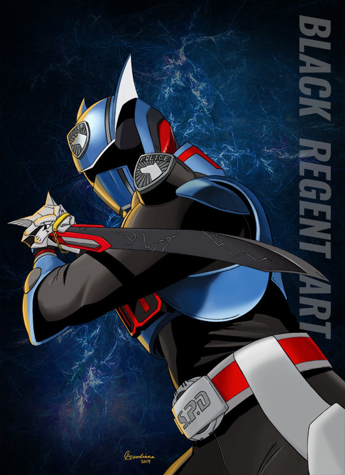 SPD Shadow Ranger Digital Painting Art Print - Etsy