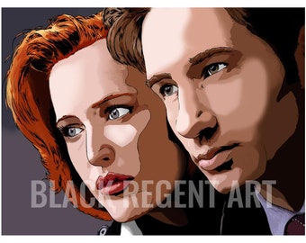 Mulder and Scully - Etsy