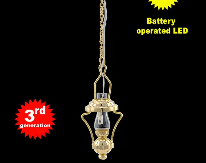 Hanging Brass Oil Lamp LED Super Bright With On/off Switch for Etsy