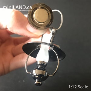 Melody Jane Dollhouse Flower Ceiling Lamp - 1:12 Scale Miniature LED Battery Light - View #4