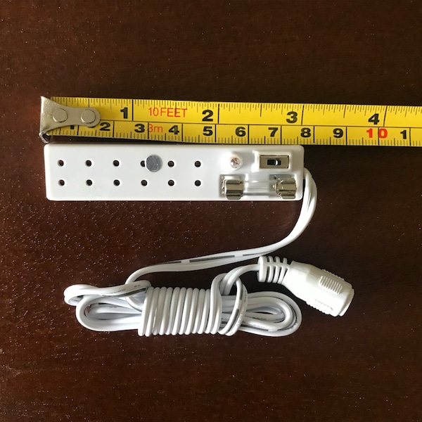 Melody Jane Dollhouse 12 Socket Power Strip With Individual Switches For 12V Lighting