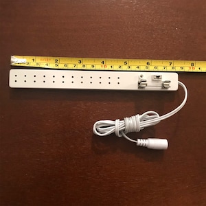 12 Socket Power Strip Miniature Lighting Accessory with On/off switch  and fuse for 1:12 dollhouse miniature