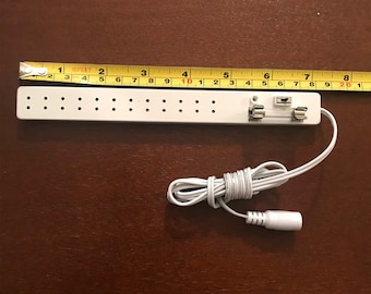 Accessoire d'éclairage miniature sur multiprise 12 prises avec interrupteur marche/arrêt et fusible pour maison de poupée miniature 1:12