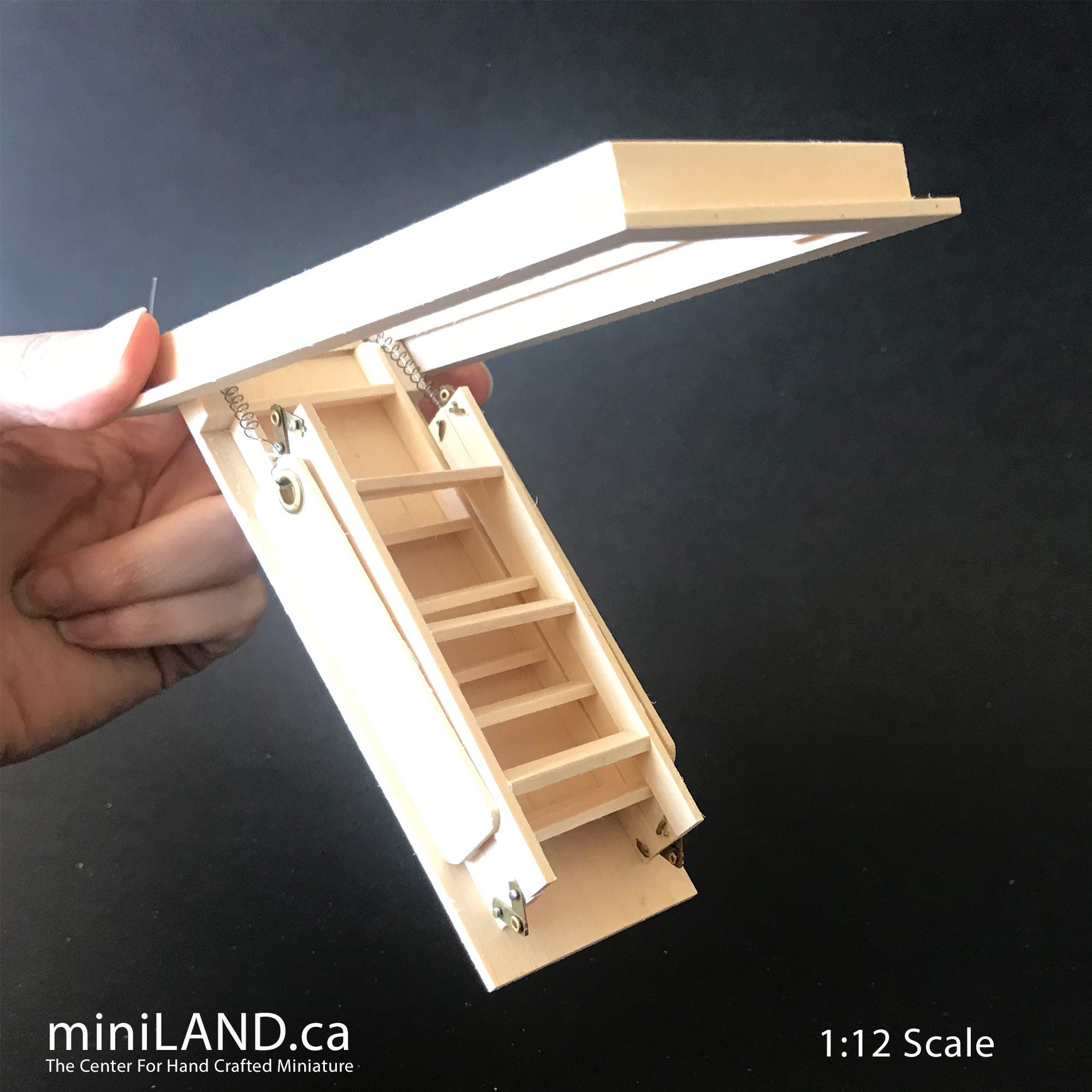 Miniature Dollhouse Accessories Ceiling Loft Ladder/attic 