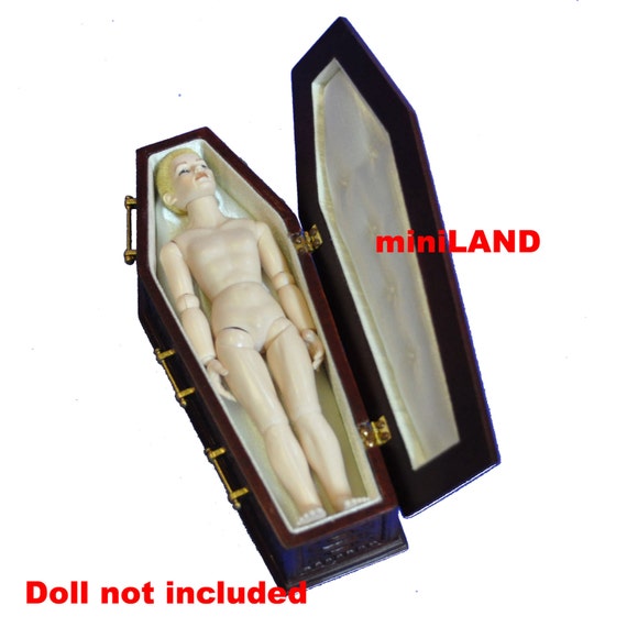 Mini Bara per Casa delle Bambole, Bara in Legno in Miniatura in Puro Stile Semplice per Halloween