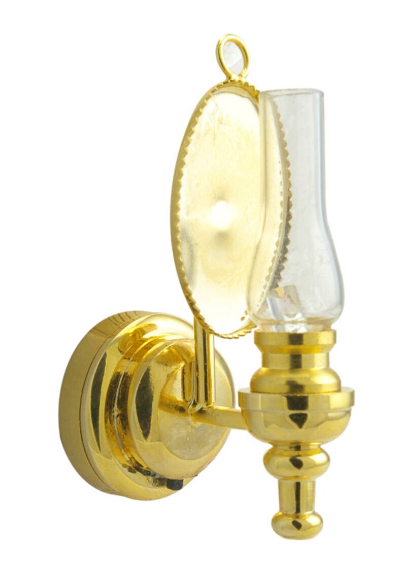 Brass clear glass wall sconce oil lamp LED super bright light Etsy