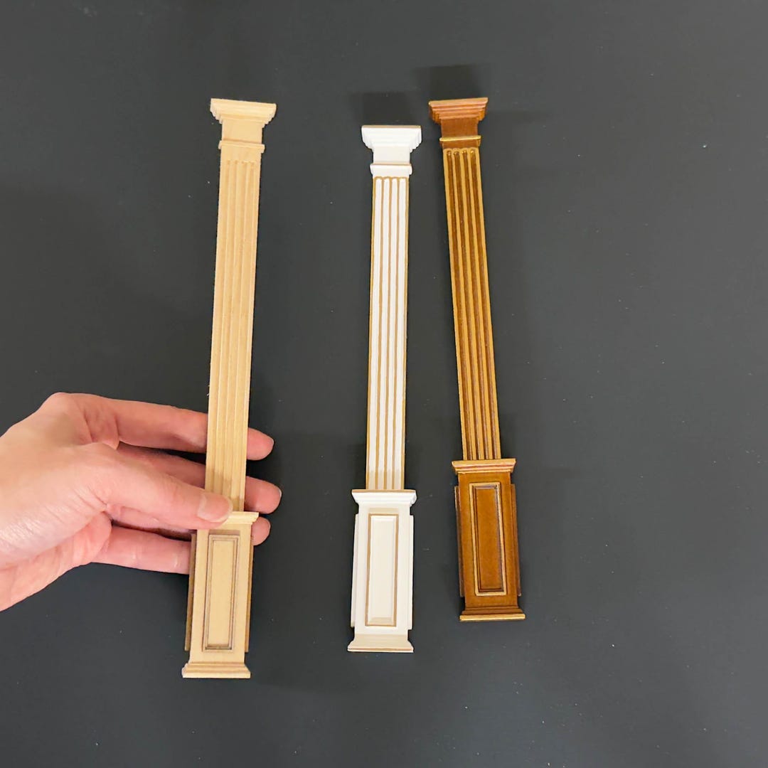 Miniature Column Miniature Quality HALF Square Column Fit Ceiling Height 4