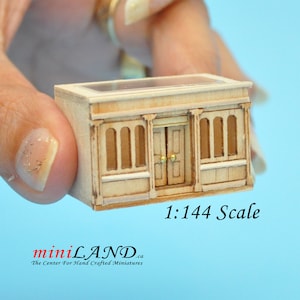 Landygo store roombox for dollhouse assembly unfinished unpainted 1:144 miniature house for 1/12 rooms Top Quality
