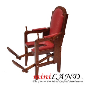 Silla de parto del siglo XVIII, casa de muñecas en miniatura, escala 1:12, V4026, bebé, hospital, médico, enfermera *****edición limitada *****