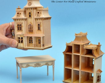 Kit Casa Delle Bambole Vittoriana In Miniatura – Scala 1:24, Campata Con Trafori