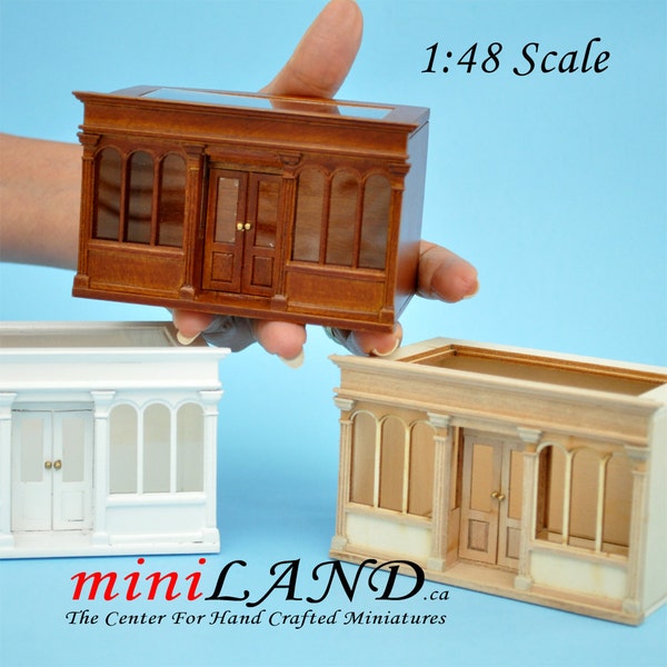 Kit de montagem rápida para casa de bonecas Landygo store roombox, 1:48 1/4" escala 1/4" inacabado e sem pintura - Qualidade superior