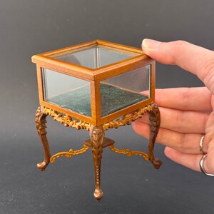 Sammelregal Laden Ladentheke Display für 1:12 Puppenhaus-Miniatur Handarbeit 811005 Nussbaum