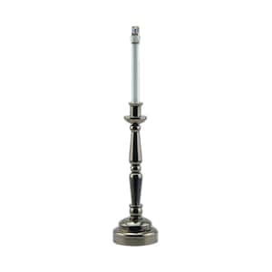 Gunmetal black Candlestick lamp LED Super bright with On/off switch for 1:6 dollhouse miniature candle stick candle