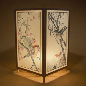 Etsy Hand-Made Japanese Shoji Lantern featuring Woodblock reprints circa 1845 image 4