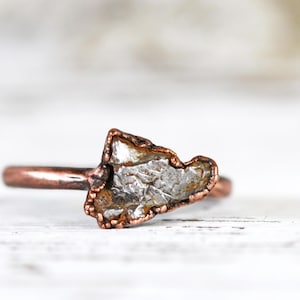 Meteorite Ring Campo del Cielo Meteorite Copper Ring Geekery Collector Gift Astronomy Gift solid copper