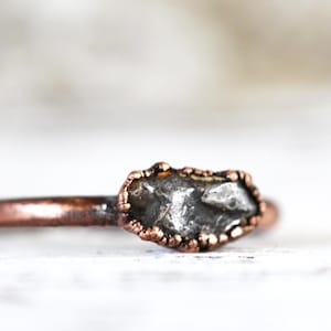 Meteorite Ring Campo del Cielo Meteorite Copper Ring Geekery Collector Gift Astronomy Gift image 9