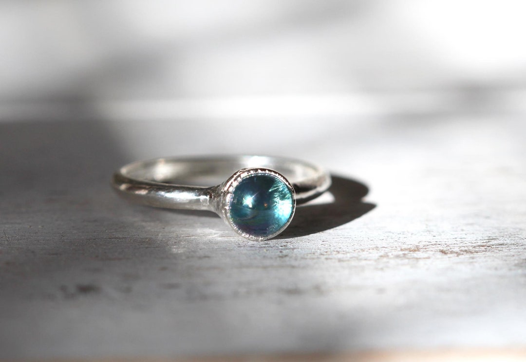 Aura Crystal Ring - Crystal Ball - Blue Sphere - Etsy