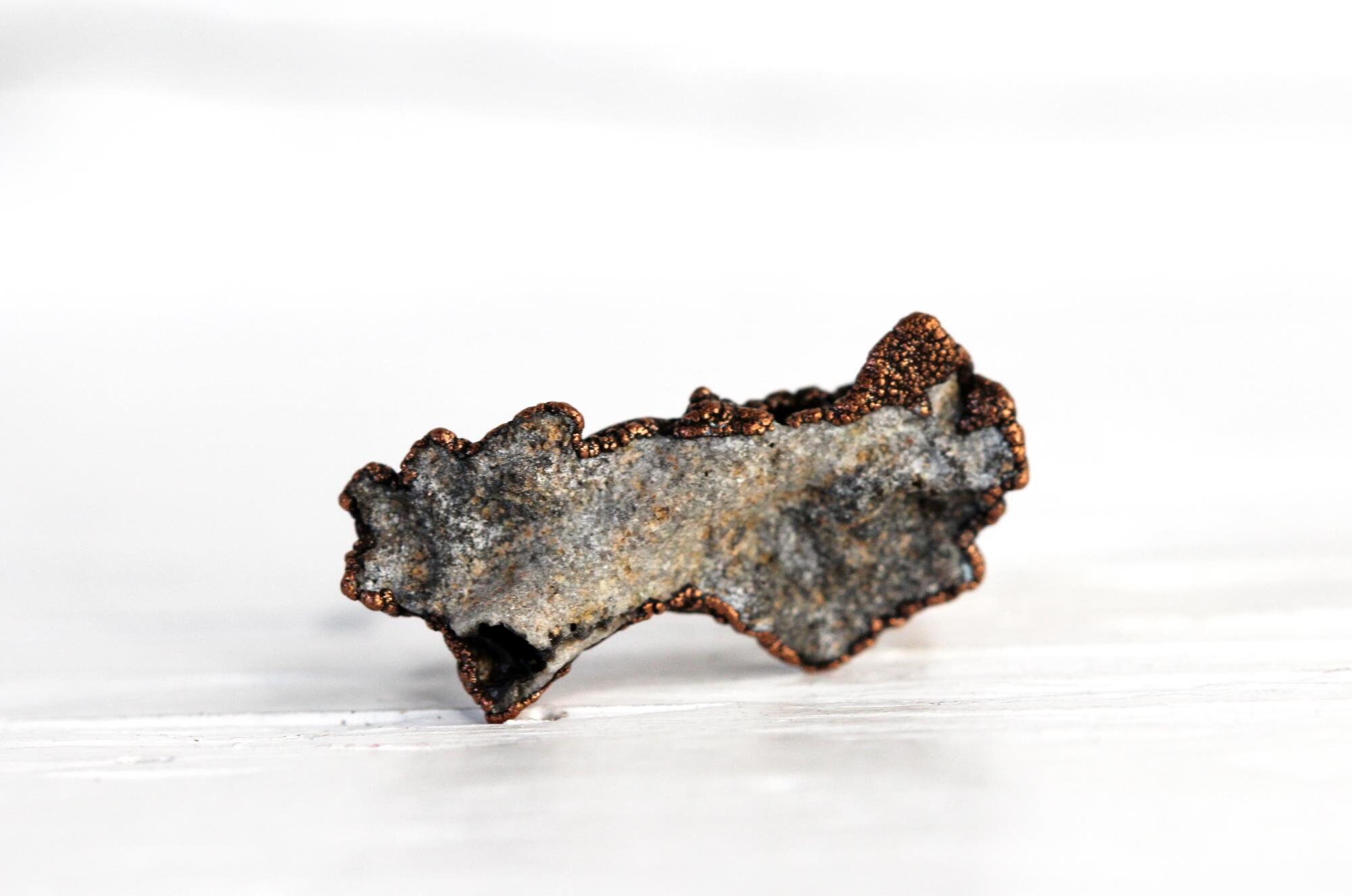 Fulgurite Ring Lightning Strikes Sand Petrified Lightning Jewelry