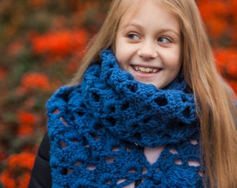 CROCHET PATTERN PDF Instant Download - Crochet Long and Warm Bulky Autumn Scarf