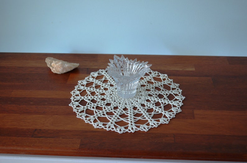 10'' / 25 cm Crocheted Doily Original Pattern Handmade Home Decor image 4