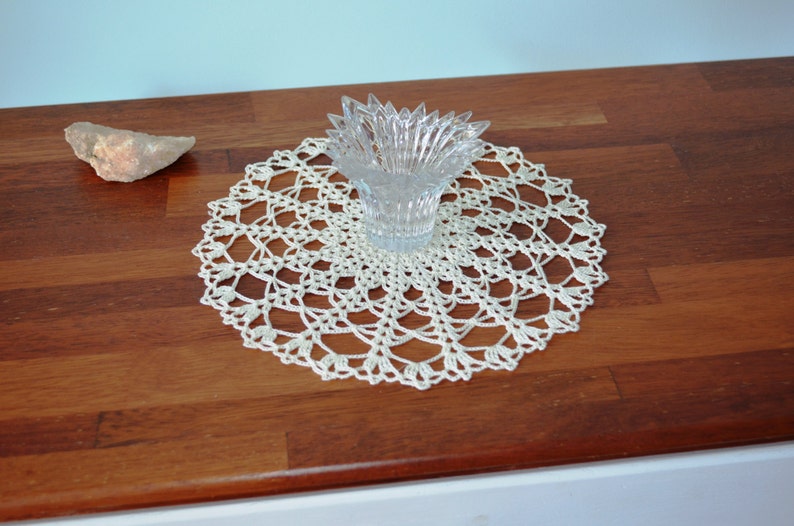 10'' / 25 cm Crocheted Doily Original Pattern Handmade Home Decor image 3