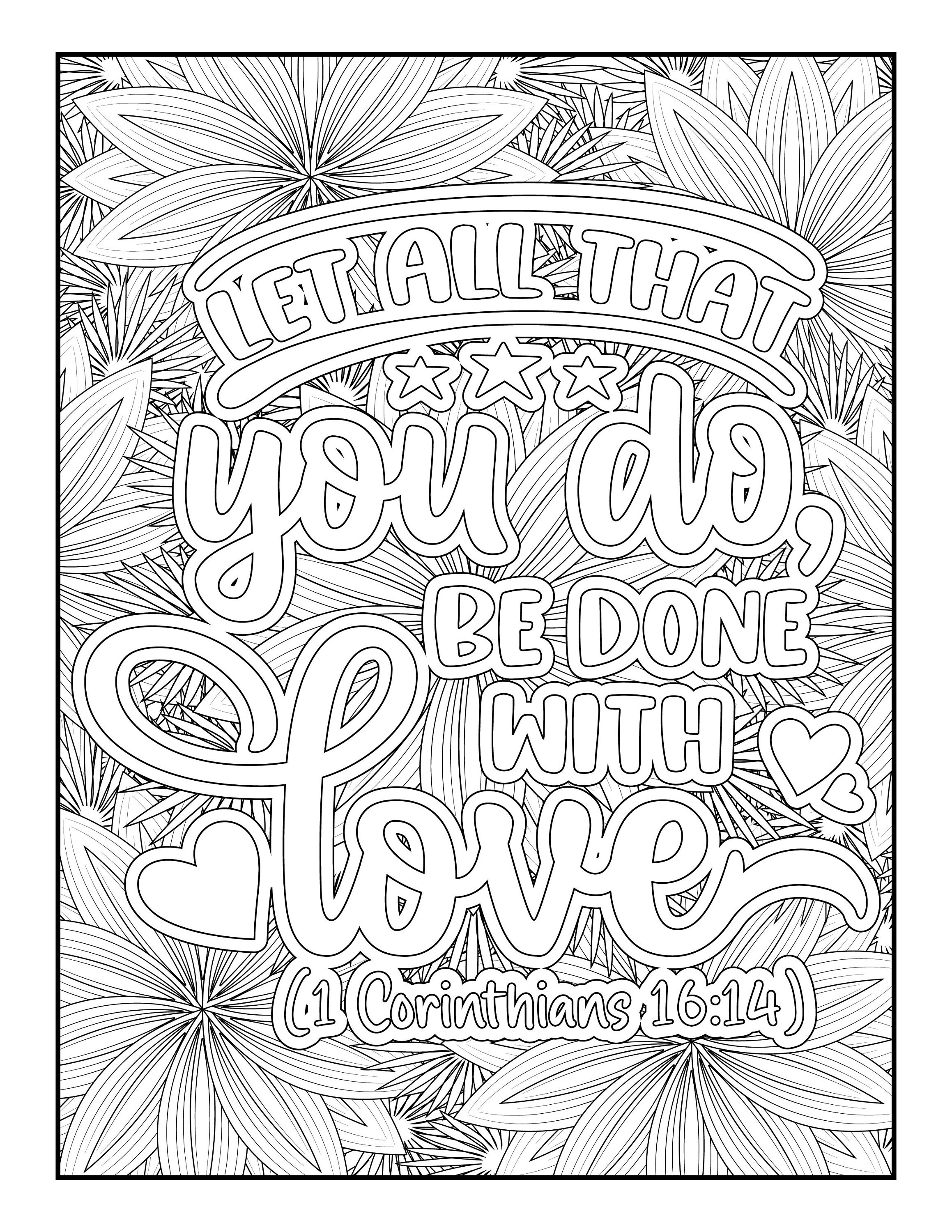 10 Bible Verse Coloring Sheets Meditate on God’s Word as You Color and ...