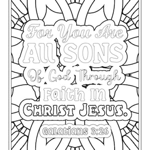 10 Bible Verse Coloring Sheets Meditate on God’s Word as You Color and ...