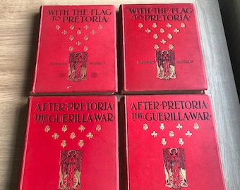 WITH THE FLAG To Pretoria and After Pretoria - 4 Volume book set