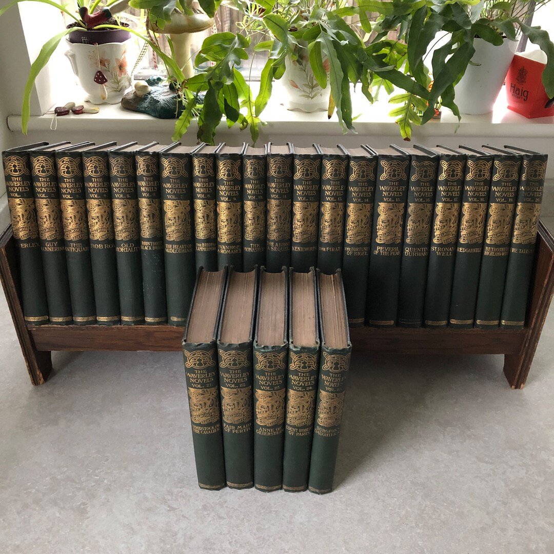 THE WAVERLEY NOVELS by Sir Walter Scott 25 Volumes Etsy