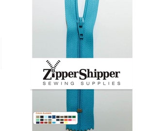 Wholesale Zippers - 7" To 36" Zippers - 26 Colors - 100 Bulk Zippers, Other Lengths Include 9", 12", 14", 16", 20", 22", 24" and 36" Zippers