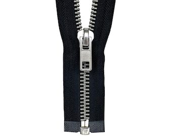 Heavy Duty #10 Nickel Separating Jacket Zipper