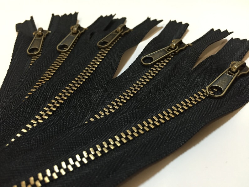 10 Zippers for Purses 9 Metal Zippers or 14 Etsy