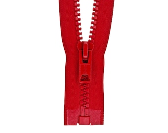 Heavy Duty #10 Molded Plastic Separating Jacket Zipper, Many Colors and Lengths up to 60 Inches