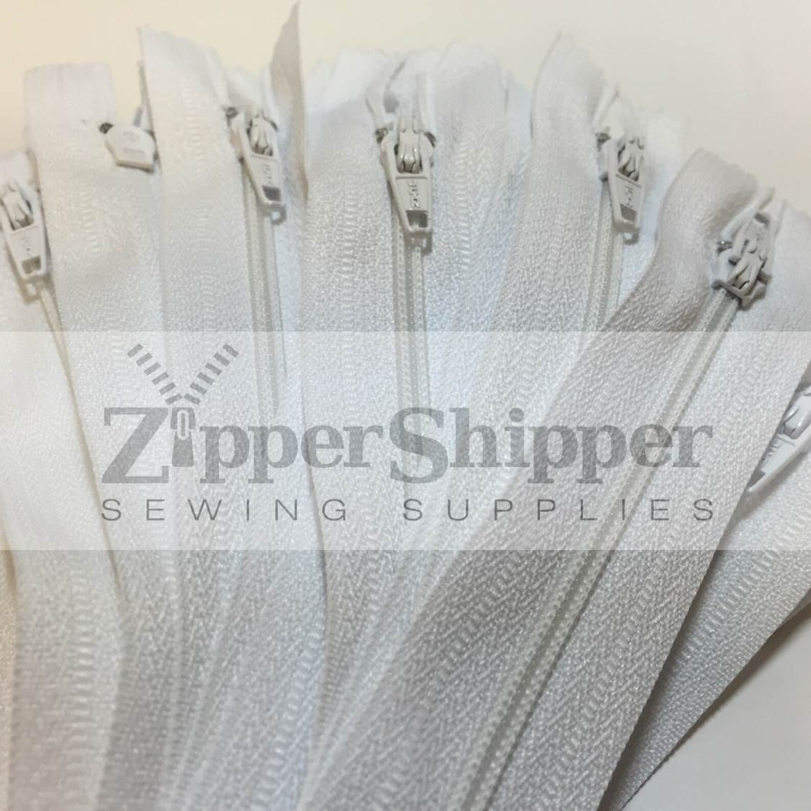 22 Inch Zippers 56 cm Discount Bulk Zippers White Zippers Etsy