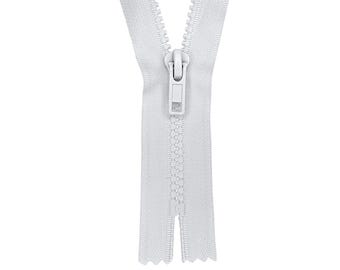Medium Weight #5 Molded Plastic Closed-End Zipper