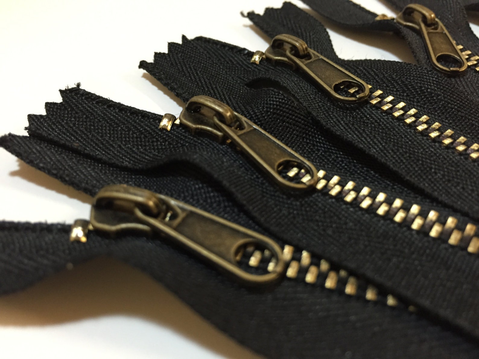 Black 14 Metal Zippers for Purses & Handbags 4 Medium Etsy