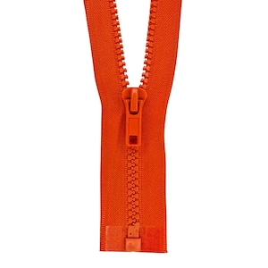 Molded Plastic Zipper, Separating Zipper - Medium Weight #5 For Jackets - Dozens of Colors - Lengths 20, 22, 24, 27, 30, 36 Inches