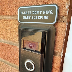 Frame for Ring Doorbell - Baby Sleeping