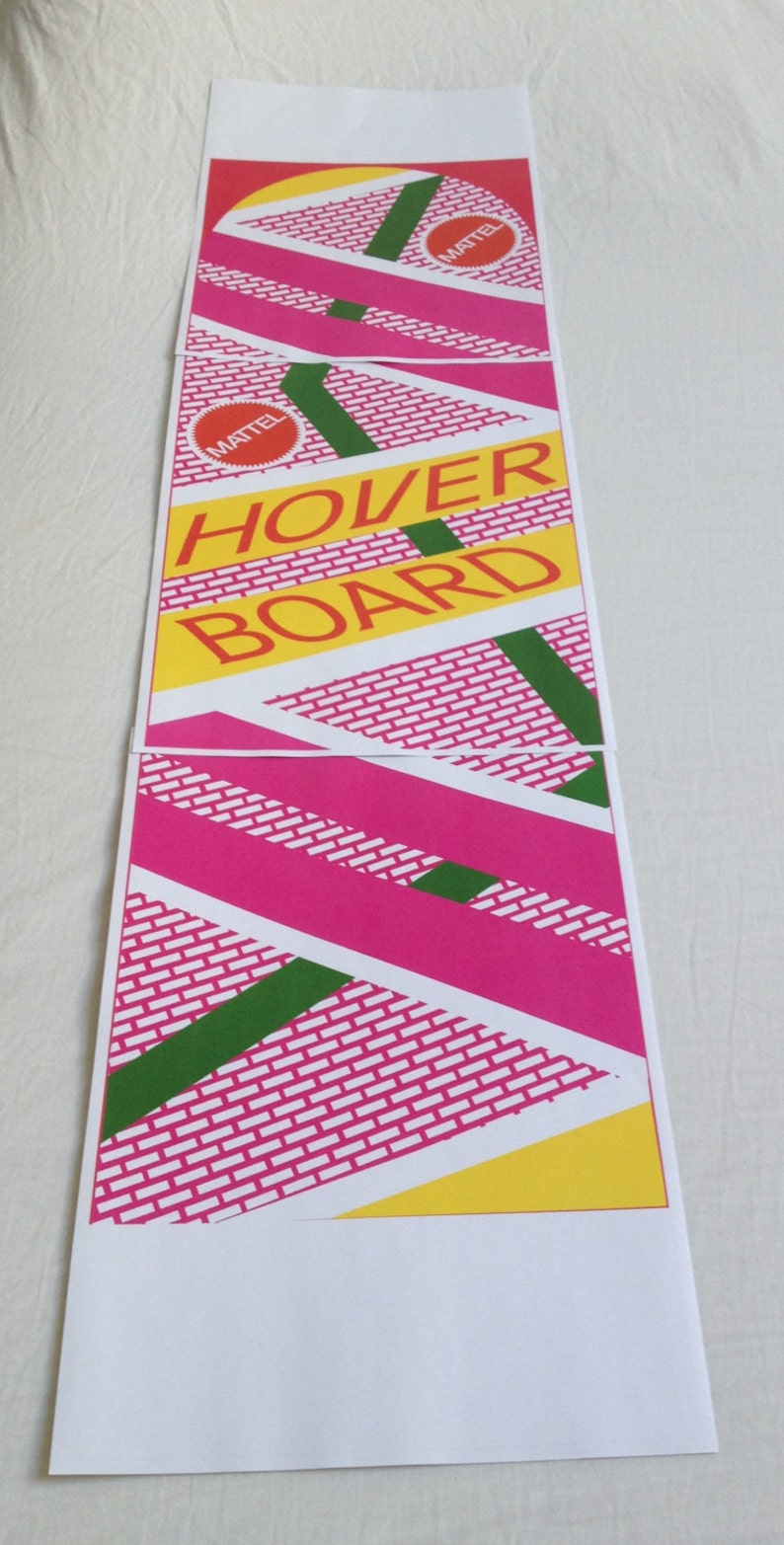 Back to the Future: Hoverboard Stickers | Etsy