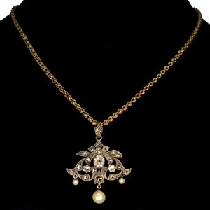Antique Victorian Belle Epoque 14K Silver Topped Gold Diamond - Etsy
