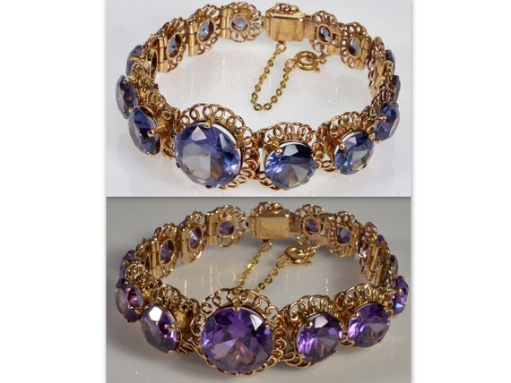 Alexandrite bracelet vintage sale