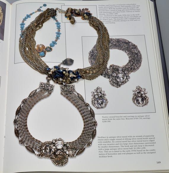 Miriam Haskell By Frank Hess Sapphire Glass Multi… - image 5